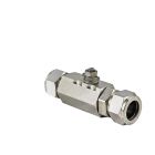 1/2" Tube Compression Stainless Steel Replacement Actuator-ready Ball valve
