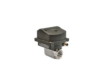 1/4" NPT CFM8 Stainless Steel 24 DC Electric Actuated Ball Valve