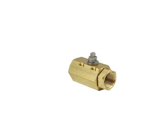 1-1/2" NPT Brass Replacement Actuator-ready Ball valve